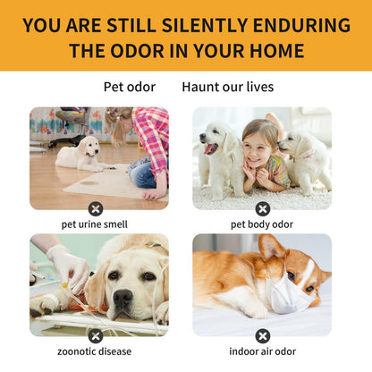 🐾 YEBANG™ Pet Fabric Deodorizer Spray  Eliminate Pet Odors Instantly. Love Your Home Again.