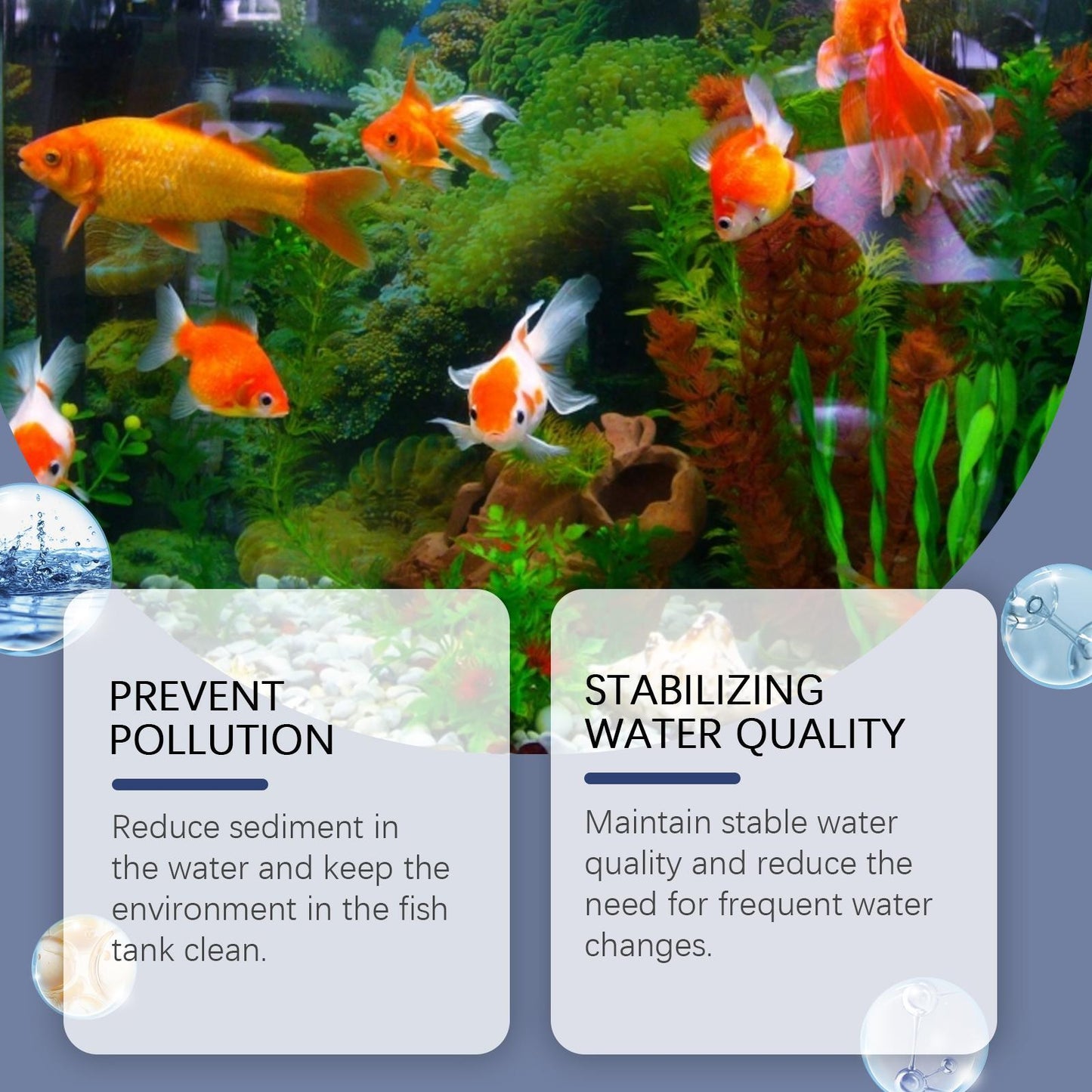Yebang Fish Tank Water Clarifier Aquarium Water Clarifier Household Fish Tank Decontamination Cleaner