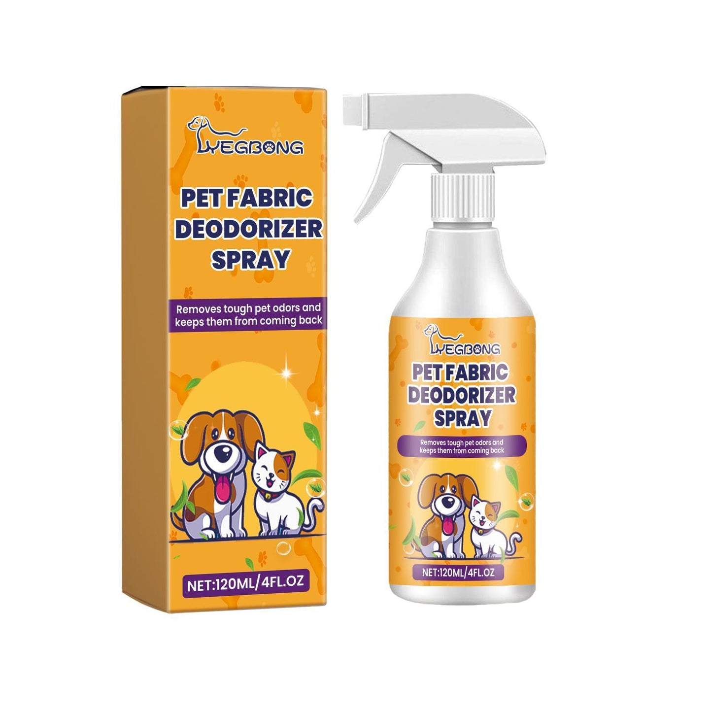 🐾 YEBANG™ Pet Fabric Deodorizer Spray  Eliminate Pet Odors Instantly. Love Your Home Again.