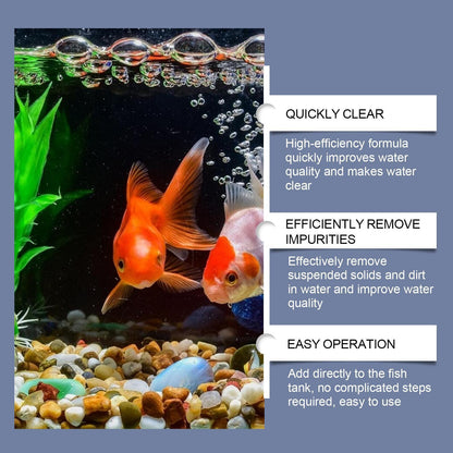 Yebang Fish Tank Water Clarifier Aquarium Water Clarifier Household Fish Tank Decontamination Cleaner