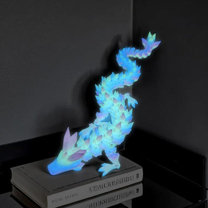 Diamond Pattern Dragon Realistic Brick Texture Cute And Easy To Store Home Decoration Collection Ornaments Suitable For Dinosaur Lovers