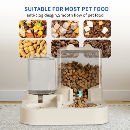 Transparent And Visible Pet Feeding And Drinking Dispenser, Automatically Refilling Food And Water, Caring For Every Moment, Allowing Owners To Travel Easily And Pets To Enjoy Worry Free Eating