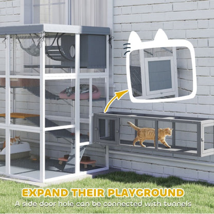 Cat Enclosure With Hammock